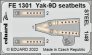 1/48 Yak-9D seatbelts STEEL