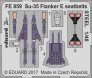 1/48 Su-35 Flanker E seatbelts STEEL