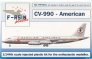 1/144 Convair CV-990. Decals American Airlines
