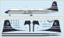 1/144 Canadair CL-44 Boac cargo service includes a silk-screened