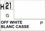 H021 Off White - Blanc casse