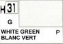 H031 White Green / Blanc vert (G)