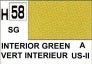H058 Interior green - Vert interieur (SG)