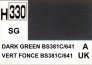H330 Dark Green - Vert fonc BS381C/641