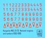 1/72 Decal MiG-21/23 Hungarian National insignias & numbers