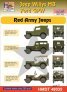 1/48 Decals Jeep Willys MB/Ford GPW Red Army 1