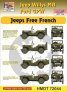 1/72 Decals Jeep Willys MB/Ford GPW Free French
