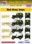 1/35 Decals Jeep Willys MB/Ford GPW Red Army 2