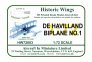 1/48 De Havilland Biplane No.1 .