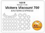 1/144 Vickers Viscount 700 & wheels masks