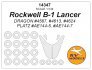 1/144 Rockwell B-1 Lancer masks