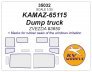 1/35 KAMAZ-65115 Dump Truck masks for Zvezda