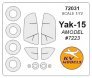 1/72 Yakovlev Yak-15 + wheels masks