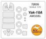 1/72 Yakovlev Yak-18A + wheels masks