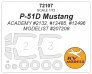 1/72 North-American P-51D Mustang mask for Academy