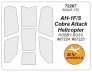 1/72 Bell AH-1F/S Cobra Attack Helicopter paint masks