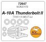 1/72 Fairchild Republic A-10A Thunderbolt II Double-sided masks
