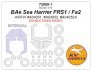 1/72 BAe Sea Harrier FRS1 / FA2 double-sided masks for Airfix