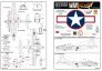 1/48 Boeing B-17 Flying Fortress Red Outlined Stars & Bars
