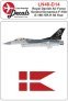 1/48 RDAF/Royal Danish Air Force General-Dynamics F-16A E-190