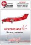 1/72 Air Greenland Beech 200 new cs. Including masks.
