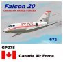 1/72 Dassault-Mystere Falcon 20 Decals Canada Air Force