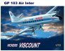 1/72 Vickers Viscount 700 with decals for Air Inter