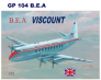 1/72 Vickers Viscount 700 with decals for British European Airwa