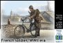1/35 French soldier, WWII (1 fig.+1 bicycle)
