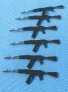 1/35 6x AK-74 assault rifles