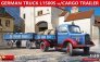 1/35 German truck l1500s with cargo trailer