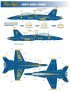 1/48 McDonnell-Douglas F/A-18A/B/C/D Hornet US Navy Blue Angels