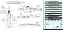 Microscale 1/48 F/A-18 Hornet Decalcomanie Grigio Scuro Microscale 1/48 F/A-18 Hornet Decalcomanie Grigio Scuro