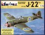 1/72 Saab J-22A/B Swedish Fighter with improved decals and etche