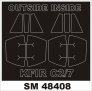1/48 IAI KFIR C2/C7 Canopy masks