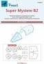 1/48 Canopy mask Super Mystere B for Azur/Specia Hobby