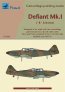 1/72 Boulton-Paul Defiant Mk.I B scheme camouflage pattern mask