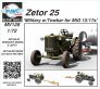 1/72 Zetor 25 Military with Towbar for MiG 15/17s
