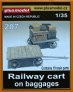 1/35 Railway cart on baggages (19 resin parts)