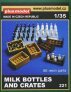 1/35 Milk bottles and crates