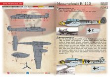 Print Scale 1/72 Messerschmitt Bf-110 Part 21 Décalques Print Scale 1/72 Messerschmitt Bf-110 Part 21 Décalques