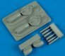 1/48 P-38F Lightning air intakes&B-33 supercharger