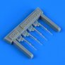 1/72 Bf 109F/G/K piston rods with undercarriage legs lock