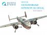1/32 B-25H Mitchell Interior on decal paper for HK models
