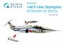 1/48 Lockheed F-104J Starfighter 3D-Printed & coloured Interior