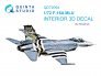 1/72 F-16A MLU Interior on decal paper for Revell