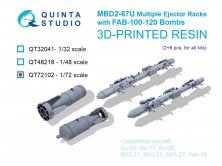 Quinta Studio 1/72 Supports MBD2-67U avec FAB-100-120 Quinta Studio 1/72 Supports MBD2-67U avec FAB-100-120