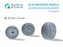 Quinta Studio Roues Affaissées Su-25 1/72 pour Zvezda Quinta Studio Roues Affaissées Su-25 1/72 pour Zvezda