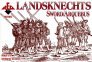 1/72 Landsknechts (Sword/Arquebus), 16th century.