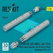 RESKIT 1/32 LAU-68/68D/A, LAU-131/A Lance-roquettes Hydra RESKIT 1/32 LAU-68/68D/A, LAU-131/A Lance-roquettes Hydra